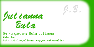 julianna bula business card